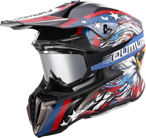 Youth Dirt Bike Helmet DOT Certified - Full Face Motorcycle Helmet with Goggles & Gloves for 8-18 Years Old, Kid ATV Helmets for Boys & Girls,Four Wheeler Helmet Motocross BMX ATV UTV Riding Dirt Bike in Saudi Arabia