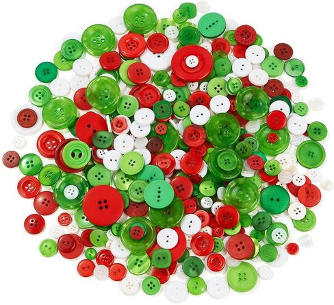 300-400 PCS Assorted Metallic Color Resin Buttons 2 and 4 Holes Round Craft for Sewing DIY Crafts Children's Manual Button,Metallic Color in Saudi Arabia
