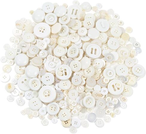 300-400 PCS Assorted Metallic Color Resin Buttons 2 and 4 Holes Round Craft for Sewing DIY Crafts Children's Manual Button,Metallic Color in Saudi Arabia