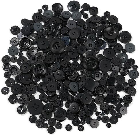 300-400 PCS Assorted Metallic Color Resin Buttons 2 and 4 Holes Round Craft for Sewing DIY Crafts Children's Manual Button,Metallic Color in Saudi Arabia