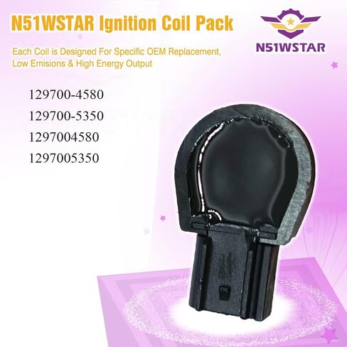 Ignition Coil Pack Set Of 1 Compatible With KAWASAKI ZR1000 Z250 ER6N Ninja 650 Versys 650 Z750S ZR750K Z750 ANNO Replacement For 129700-4580 129700-5350 1297004580 1297005350 in Kuwait