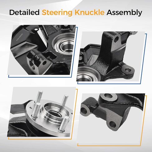 PAROD 698415 Front Left Steering Knuckle and Wheel Hub Assembly Fit for 2007-2012 Mazda CX-7, 2007-2015 CX-9, Driver Side in Kuwait