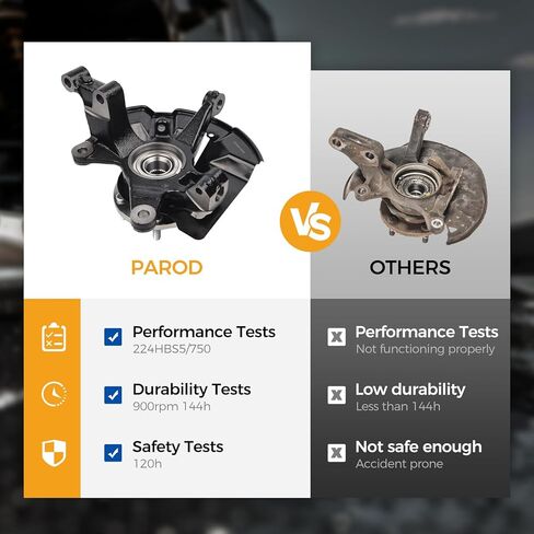 PAROD 698415 Front Left Steering Knuckle and Wheel Hub Assembly Fit for 2007-2012 Mazda CX-7, 2007-2015 CX-9, Driver Side in Kuwait