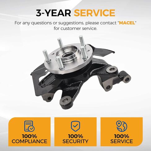 PAROD 698415 Front Left Steering Knuckle and Wheel Hub Assembly Fit for 2007-2012 Mazda CX-7, 2007-2015 CX-9, Driver Side in Kuwait
