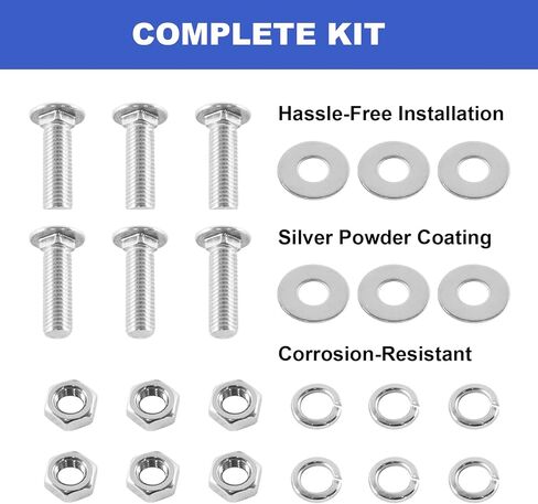 Yuleimy 24" Stainless Steel Mud Flap Weights (4-Piece Set), Heavy Duty 24"x4" Anti-Sail Bottom Plates with Hardware for Semi Trucks & Long Haul Trailers (Rubber Flaps NOT Included) in Saudi Arabia