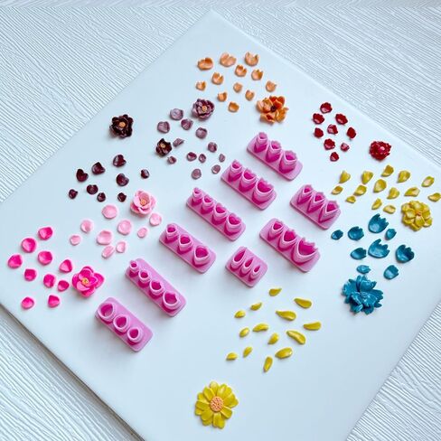 Viredelo Polymer Clay Cutters for Earrings Making - 13 Shapes for Earrings and Jewelry Making,Clay Cutters for Polymer Clay Jewelry,C-6 in Saudi Arabia