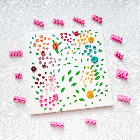 Viredelo Polymer Clay Cutters for Earrings Making - 13 Shapes for Earrings and Jewelry Making,Clay Cutters for Polymer Clay Jewelry,C-6 in Saudi Arabia