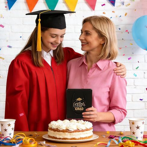 MOUNTCLIM 2026 Graduation Gift Card Box Set,Black Graduation Cap Gift Box Decorative Box with Card,Bag and Gold Tassel for Jewelry, Money, Candy, Graduation Party Favor in Saudi Arabia