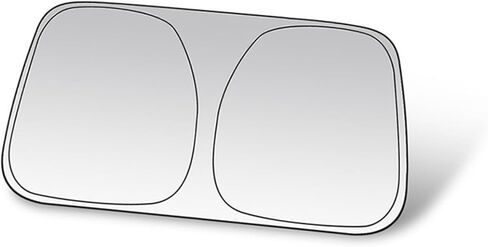 Car Sun Shade, Foldable 2-Fold Windshield Sun Shade, UV & Heat Blocking Sun Visor Protector, Fits Most Cars, SUVs & Sedans in Kuwait