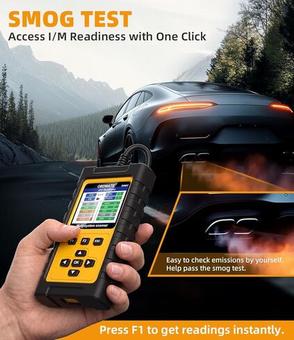 OBD2 Scanner for Mercedes Benz, OM807 Full System Diagnostic Tool with Resets (Oil/ETC/EPB/ABS/SAS/BAT Register...), Full OBDII Functions Read&Erase Fault Codes, Free Software Update in Saudi Arabia