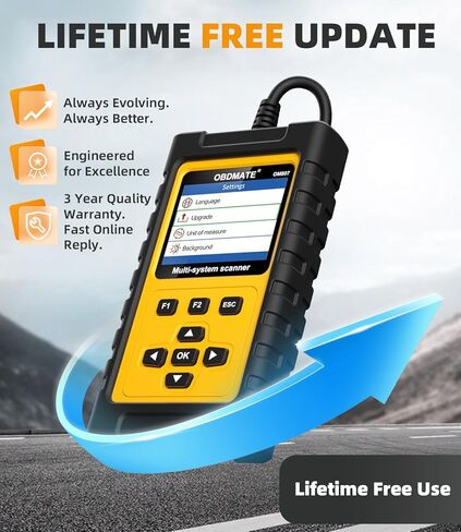 OBD2 Scanner for Mercedes Benz, OM807 Full System Diagnostic Tool with Resets (Oil/ETC/EPB/ABS/SAS/BAT Register...), Full OBDII Functions Read&Erase Fault Codes, Free Software Update in Saudi Arabia