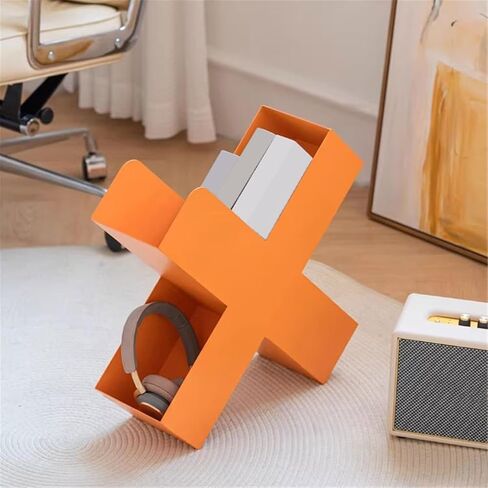Bookshelf Nordic Creativity Iron Floor Bookshelf Home Metal Geometric Shape Organizer Shelf for Living Room Home Office in Saudi Arabia