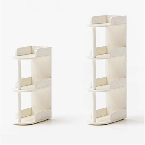Bookshelf Sofa Side Small Bookshelf, Floor Solid Wood Narrow Seam Shelf, Multi-Layer Book Storage, Living Room Creative Home Bookcase for Living Room Home Office(104cm) in Saudi Arabia
