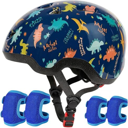 Toddler Helmet with Knee Pads and Elbow Pads Set for Kids Age 1-3, Adjustable Infant Baby Bike Helmet for Girls Boys for Balance Bike, Scooter, Bicycle in Saudi Arabia