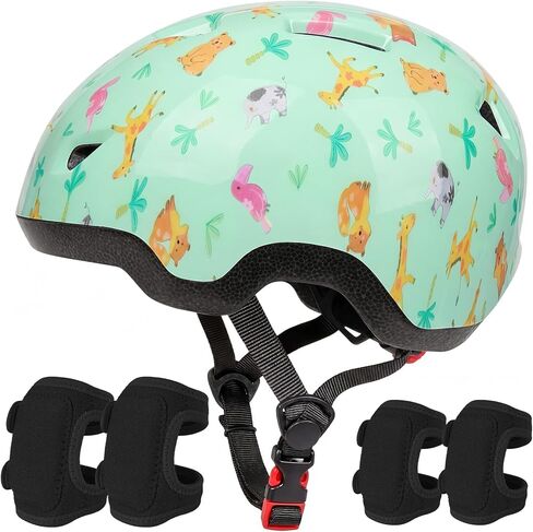Toddler Helmet with Knee Pads and Elbow Pads Set for Kids Age 1-3, Adjustable Infant Baby Bike Helmet for Girls Boys for Balance Bike, Scooter, Bicycle in Saudi Arabia
