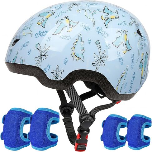 Toddler Helmet with Knee Pads and Elbow Pads Set for Kids Age 1-3, Adjustable Infant Baby Bike Helmet for Girls Boys for Balance Bike, Scooter, Bicycle in Saudi Arabia