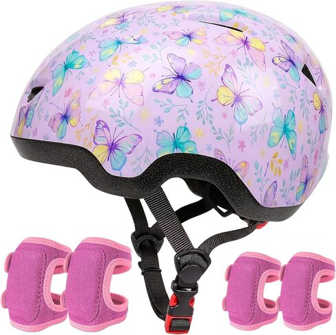 Toddler Helmet with Knee Pads and Elbow Pads Set for Kids Age 1-3, Adjustable Infant Baby Bike Helmet for Girls Boys for Balance Bike, Scooter, Bicycle in Saudi Arabia