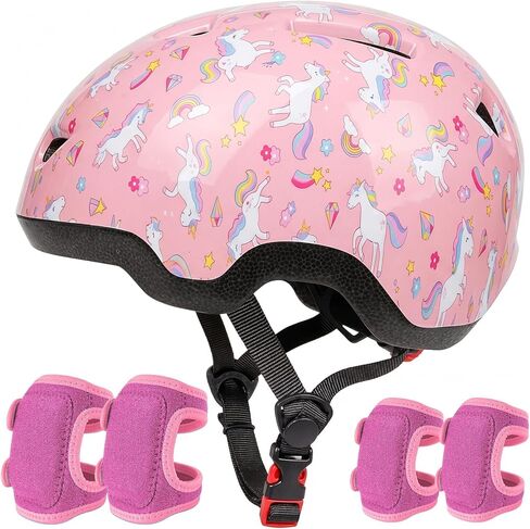 Toddler Helmet with Knee Pads and Elbow Pads Set for Kids Age 1-3, Adjustable Infant Baby Bike Helmet for Girls Boys for Balance Bike, Scooter, Bicycle in Saudi Arabia