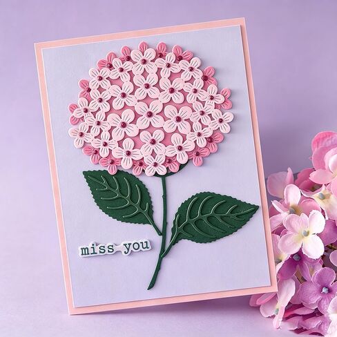 قالب قطع زهور لابو لسكرابوكينغ - قالب قطع معدني متين لبطاقة ورق تزيين ألبوم الصور DIY، إطار خلفيات ثلاثية الأبعاد (إكليل الفراشة 3.6 × 3.5 بوصة) in Kuwait