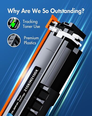 210X Toner Cartridges 4 Pack High Yield - 4301fdw Replacement for HP 210X HP 210A, Works for HP Color LaserJet Pro MFP 4301fdw 4301fdn 4201dw 4201dn 4301 4201 Printer | W2100X W2100A (with Chip) in Saudi Arabia