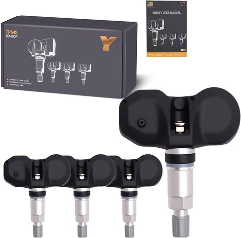 4PCS Pre-Programmed Tire Pressure Monitoring Sensor 433MHz TPMS 4F0907275D Fit for Audi A6 A7 R8 RS7 S6, Fit for Porsche Boxster Cayenne, Fit for Volkswagen Touareg, Fit for Tesla Roadster in Saudi Arabia