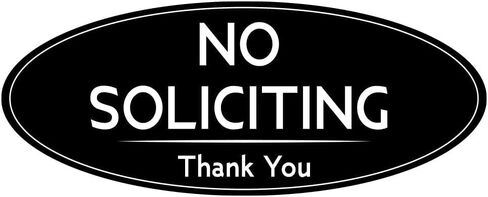 Ignixia No Soliciting Sign for House 4" x 5" Inches Smile You are on Camera Sign Digital Printed Oval Shape with Industrial Grade Adhesive No Soliciting Thank You Sign in Saudi Arabia
