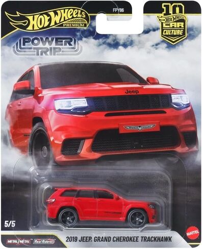 Hot Wheels Premium Car Culture Jeep Grand Cherokee Trackhawk SUV Sports Car Premium Collection 1:64 Scale for Kids Ages 3 and Up in Kuwait