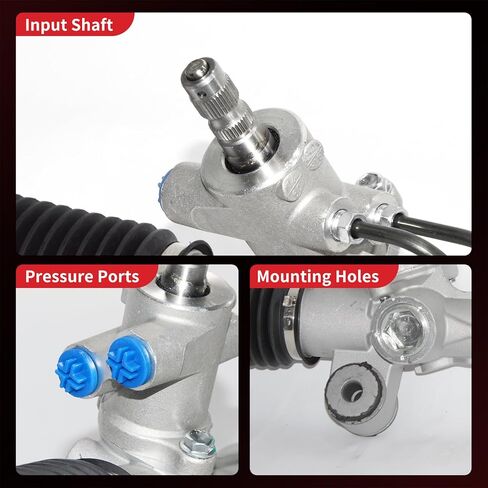 مجموعة رف وترس التوجيه الهيدروليكي من PHOBOOS متوافقة مع Toyota RAV4 2004-2005 L4 2.4L، وحدة جديدة، مقاومة التسرب، ملاءمة مباشرة، المرجع. 26-2616, 262616 in Kuwait