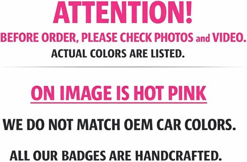 2X Big Bend Custom Emblem Badge Logo for Ford Bronco Glossy Black/HOT Pink Sport Offroad 4x4 SUV Truck Car-Safe Adhesive Easy Install in Kuwait