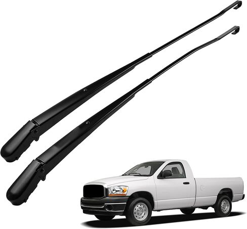 1 Pair Front Windshield Wiper Arm Compatible with 2005-2008 Dodge Ram 1500 2005-2009 Ram 2500 2005-2010 Ram 3500 2008-2010 Ram 4500 5500 Replaces 42896 55077132AC 42897 55077133AC in Kuwait