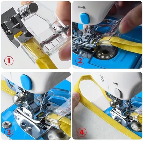 Adjustable Bias Binder Foot Sewing Machine Foot Binding Foot for Fabric Tape Edge Binding Tool Snap On Sewing Attachment for DIY Sewing Craft Home Use 5 to 20mm in Kuwait