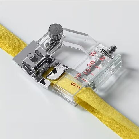 Adjustable Bias Binder Foot Sewing Machine Foot Binding Foot for Fabric Tape Edge Binding Tool Snap On Sewing Attachment for DIY Sewing Craft Home Use 5 to 20mm in Kuwait