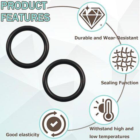 2 pcs Engine Oil Pan Dip stick Dipstick Tube Seal O-Ring, Engine Oil Dipstick Tube to Oil Pan (19.5 X 3 mm),compatible with E36-Convertible-323i-(1997 to 1999)E46-Convertible-323Ci-(2000 to 2000)etc. in Saudi Arabia