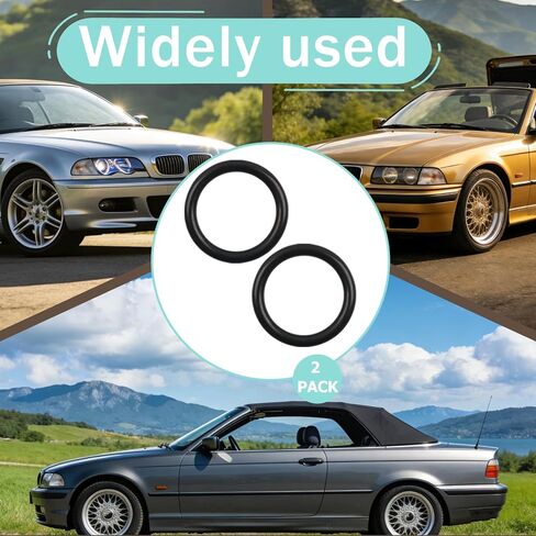 2 pcs Engine Oil Pan Dip stick Dipstick Tube Seal O-Ring, Engine Oil Dipstick Tube to Oil Pan (19.5 X 3 mm),compatible with E36-Convertible-323i-(1997 to 1999)E46-Convertible-323Ci-(2000 to 2000)etc. in Saudi Arabia