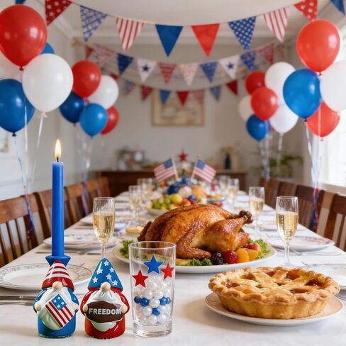 174Pieces Patriotic Vase Filler Independence Day, Red White and Blue Beads Dwarf Star Ornament Beads for Vase Candles, Centerpiece Decor, Home Table Decor (Colorful-A) in Saudi Arabia