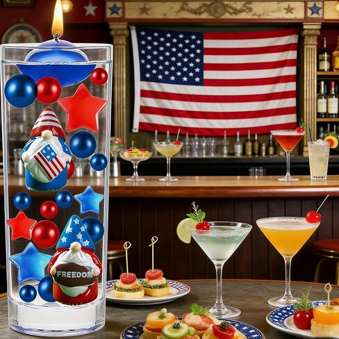 174Pieces Patriotic Vase Filler Independence Day, Red White and Blue Beads Dwarf Star Ornament Beads for Vase Candles, Centerpiece Decor, Home Table Decor (Colorful-A) in Saudi Arabia
