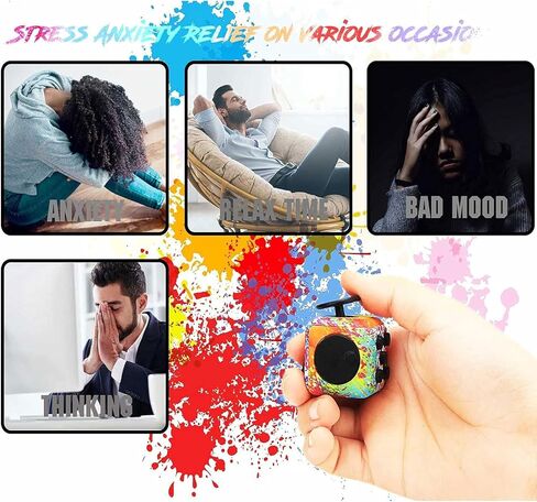 مكعب ألعاب فيدجيت، 4 عبوات من ألعاب المكعب اللانهائي للبالغين، 6 ألعاب تململ لتخفيف القلق على الجوانب من أجل إضافة واضطراب فرط الحركة ونقص الانتباه والوسواس القهري والتركيز على التوحد والاسترخاء in Kuwait