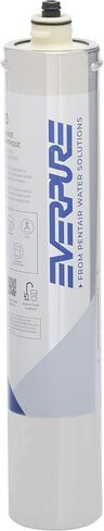 نظام مياه الشرب Pentair Everpure H-300، EV927076، يتضمن رأس فلتر، خرطوشة فلتر، جميع الأجهزة والموصلات، سعة 300 جالون، 0.5 ميكرون in Kuwait