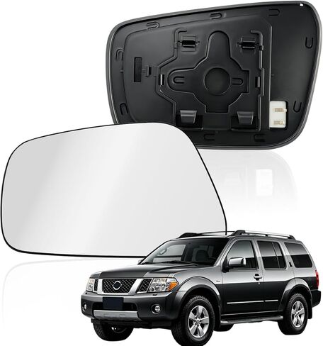 Left Driver Side Heated Mirror Glass Replacement for Nissan Frontier 2005-2021 Pathfinder 2005-2012 Xterra 2005-2015,Car Side View Mirror Replacement Glass in Saudi Arabia