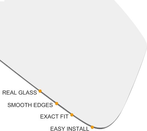 X AUTOHAUX Car Rearview Left Side Heated Mirror Glass with Backing Plate 879090D260 for Toyota Yaris 2006 in Kuwait