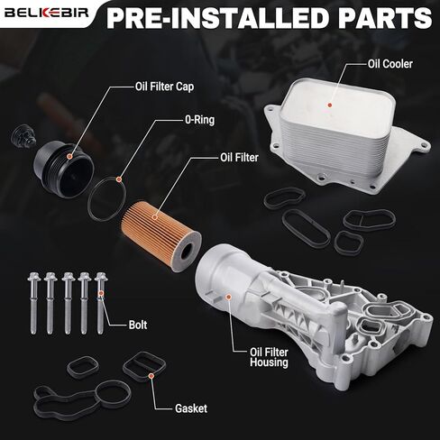 ترقية غطاء فلتر زيت مبرد زيت المحرك من الألومنيوم متوافق مع 2014-2023 BMW X1 X2 i8 2014-2021 Mini Cooper Clubman Countryman 1.5L 2.0L يستبدل 11428585235 11428511391 11428590022 in Kuwait