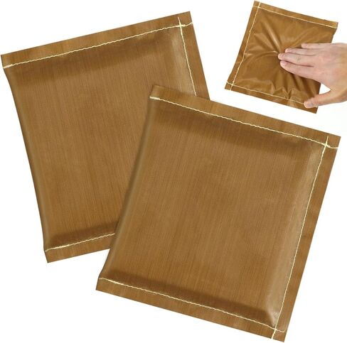 Healifty 2pcs Heat Press Pillow PTFE Transfer Mat Machine Sublimation Reusable Heat Resistant Pressing Pads for T-Shirt and Small Projects Coffee 6.1 X 5.7 Inch in Saudi Arabia