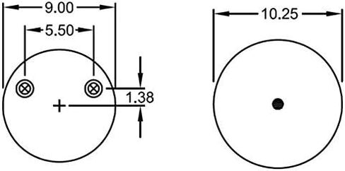 عبوتان من حقيبة زنبركية هوائية TORQUE (تحل محل Firestone 9645، W01-358-9645، Hendrickson S-23612، C-23612) (2 × TR9645) in Kuwait