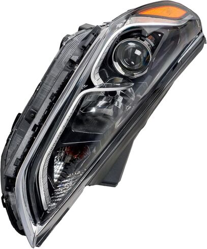 Torchbeam Projector Headlight Assembly Replacement OE Headlamp Compatible with 2014 2015 Chevy Silverado 1500 LTZ/High Country Amber Reflector Chrome Housing Driver and Passenger Side in Kuwait