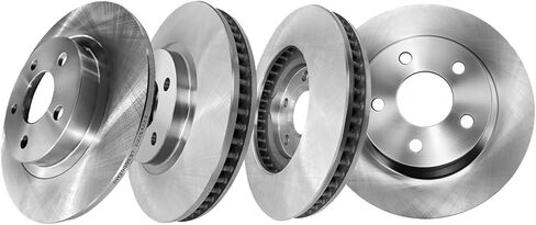 PM Auto Set of 4 Front 303mm-Rear 297.7mm Brake Disc Rotors Compatible With 2000-2005 Cadillac Deville in Kuwait