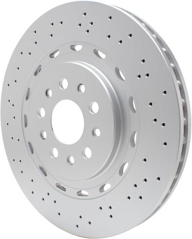 Dynamic Friction Company Front Brake Rotor Fits 2014-2024 Maserati Ghibli; 2014-2022 Maserati Quattroporte| Hi-Carbon Alloy GEOMET Coated Rotor in Kuwait