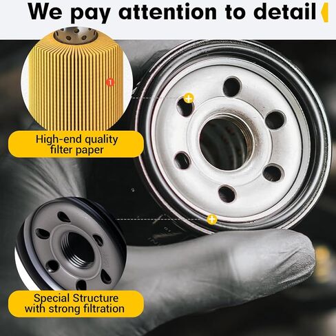 (6pcs) 90915-YZZF2 90915-YZZN1 Engine Oil Filters with Drain Plug Washers Compatible with Toyota Corolla 1993-21, Camry 1992-01, Prius 2001-09, Yaris 2006-19, Matrix 2003-08, 90915-10009 90915-YZZE1 in Saudi Arabia