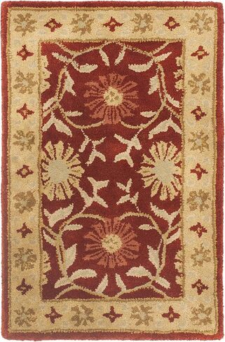 SAFAVIEH Heritage Collection Runner Rug - 2'3" x 8', Red & Beige, Handmade Traditional Oriental Wool, Ideal for High Traffic Areas in Living Room, Bedroom (HG970A) in Saudi Arabia