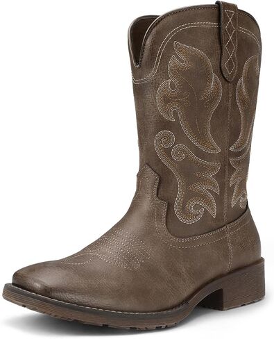 Mens Square Toe Cowboy Boots Botas Vaqueras Para Hombre Western Boots in Saudi Arabia