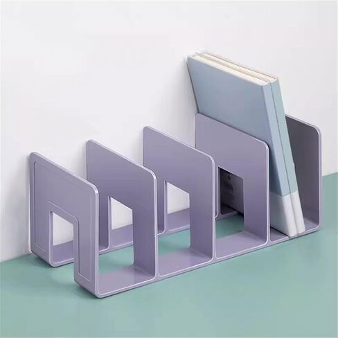 Bookshelf Four Slots Acrylic Desktop Bookshelf Lever Arch File Sorter Organiser Rack for Living Room Home Office in Saudi Arabia